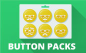 Pin Button Pack Template