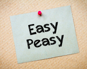 easy peasy