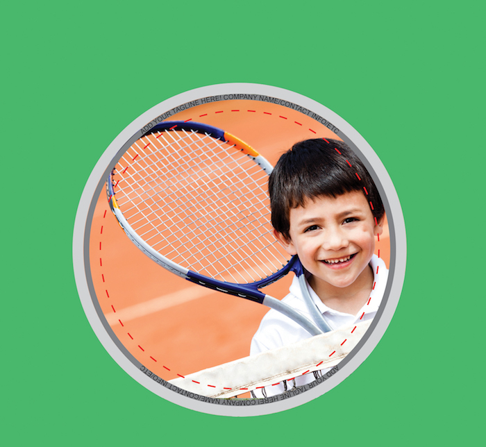 Youth Tennis Button